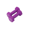 Body Solid BSTND2 Neoprene Dumbbell- 2 lbs. Light Purple (New)
