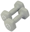 Body Solid BSTND4 Neoprene Dumbbell- 4 lbs. Light Gray (New)