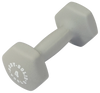 Body Solid BSTND4 Neoprene Dumbbell- 4 lbs. Light Gray (New)