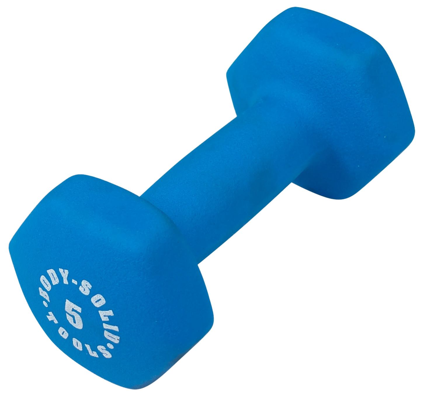 Body Solid BSTND5 Neoprene Dumbbell- 5 lbs. Blue (New)
