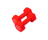 Body Solid BSTND6 Neoprene Dumbbell- 6 lbs. Red (New)