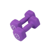 Body Solid BSTND7 Neoprene Dumbbell- 7 lbs. Purple (New)