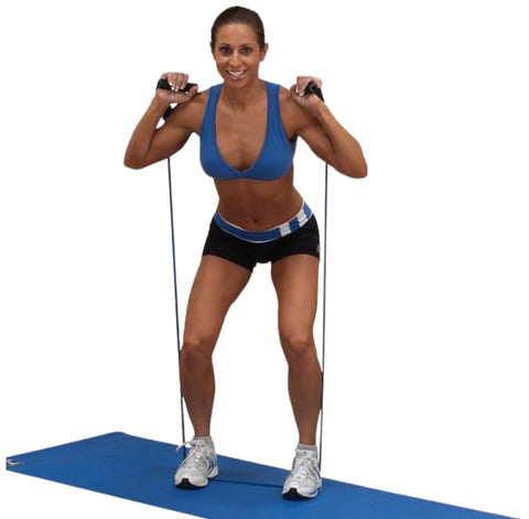 Body-Solid BSTRT4 Resistance Tubes - Heavy Resistance Blue (New)