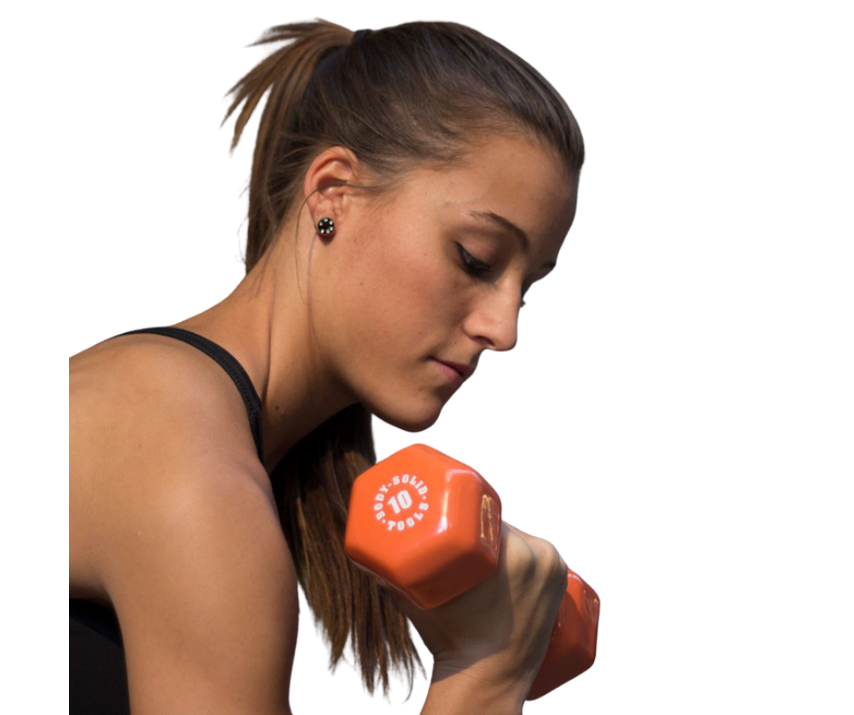 Body Solid BSTVD10 Vinyl Dumbbell 10 lbs. Orange (New)