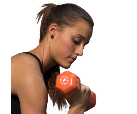 Body Solid BSTVD10 Vinyl Dumbbell 10 lbs. Orange (New)