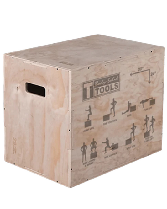 Body-Solid BSTWPBOX Tools 3-in-1 Wooden Plyo Box (New)