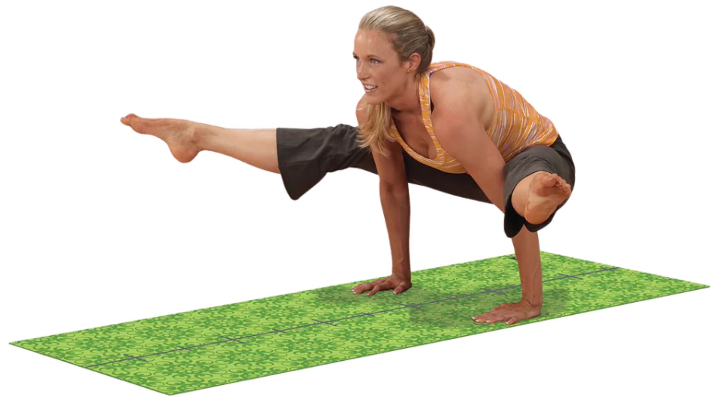 Body-Solid BSTYM10-group Yoga Mat Premium - Angled Training View