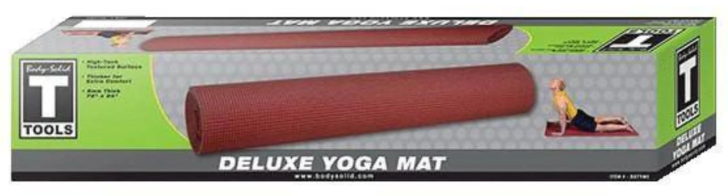 Body-Solid BSTYM5 Yoga Mat 5mm Red (New)