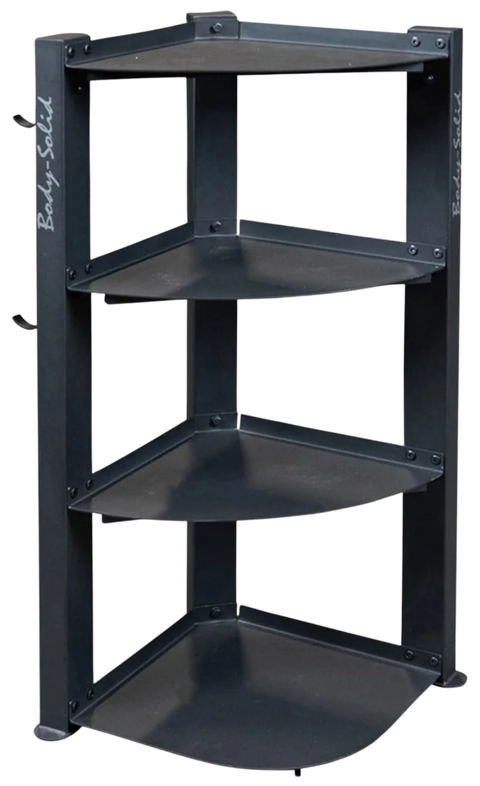 Body-Solid GAR75 Corner Accessory Storage Rack (New)