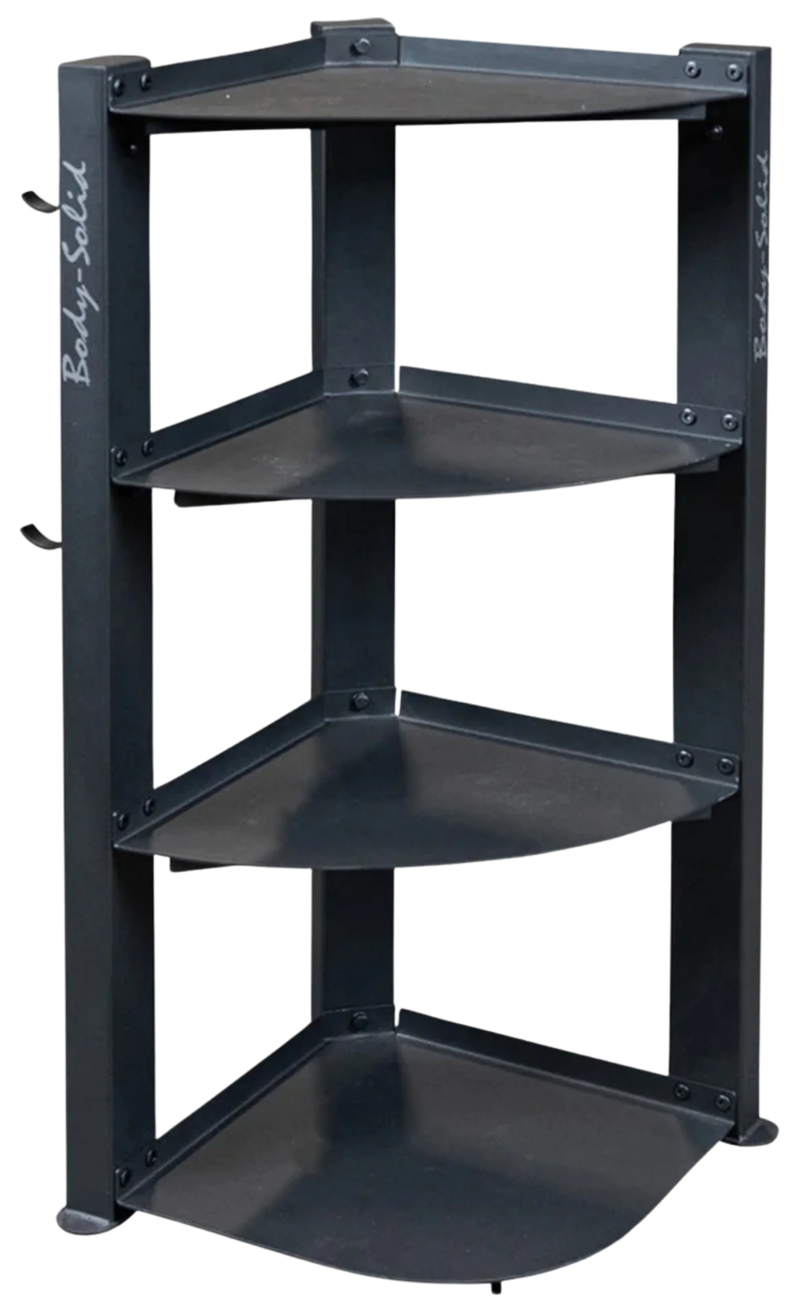 Body-Solid GAR75 Corner Accessory Storage Rack (New)