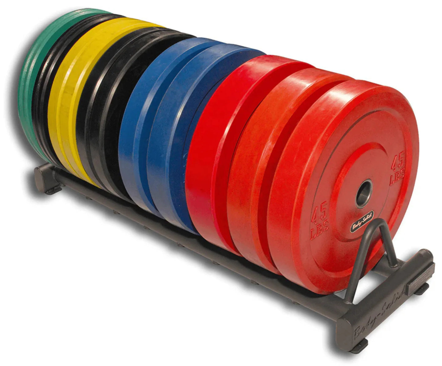 Body Solid GBPR10 Rubber Bumper Plate Rack (New)