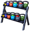 Body Solid GDKR100B Dual Dumbbell & Kettlebell Rack - Black (New)
