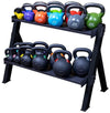Body Solid GDKR100B Dual Dumbbell & Kettlebell Rack - Black (New)