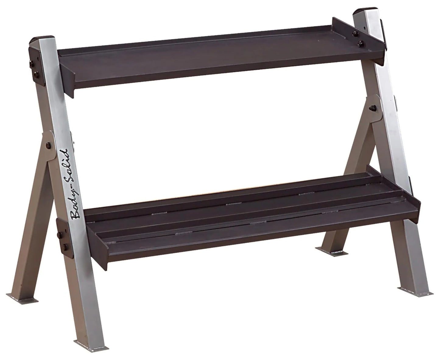 Body Solid GDKR100B Dual Dumbbell & Kettlebell Rack - Black (New)