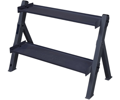 Body Solid GDKR100B Dual Dumbbell & Kettlebell Rack - Black (New) Image