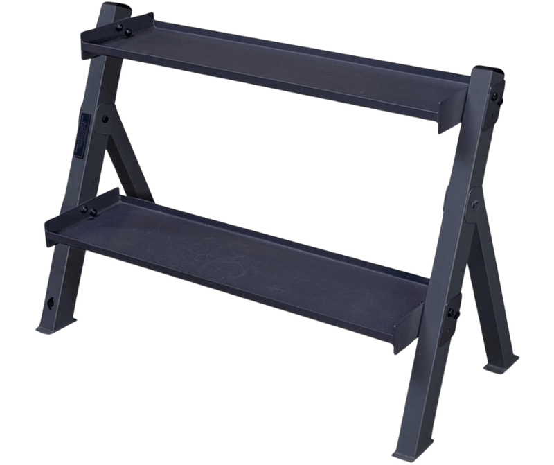 Body Solid GDKR100B Dual Dumbbell & Kettlebell Rack - Black (New) Image