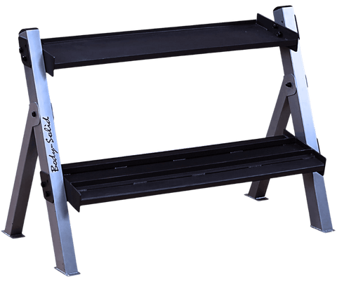 Body Solid GDKR100B Dual Dumbbell & Kettlebell Rack - Black (New) Image 6