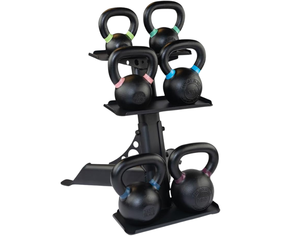 Body Solid GDKR50B 3-Tier Kettlebell Rack (New)