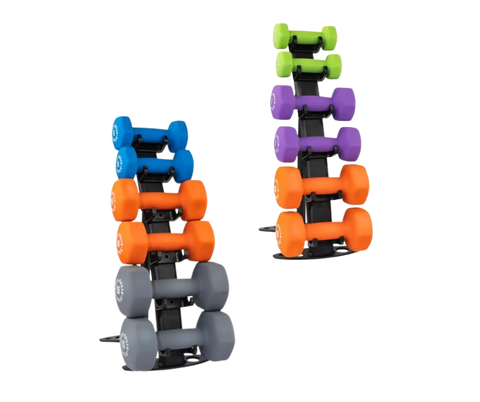 Body Solid GDR10B Vinyl Dumbbell Rack (New)