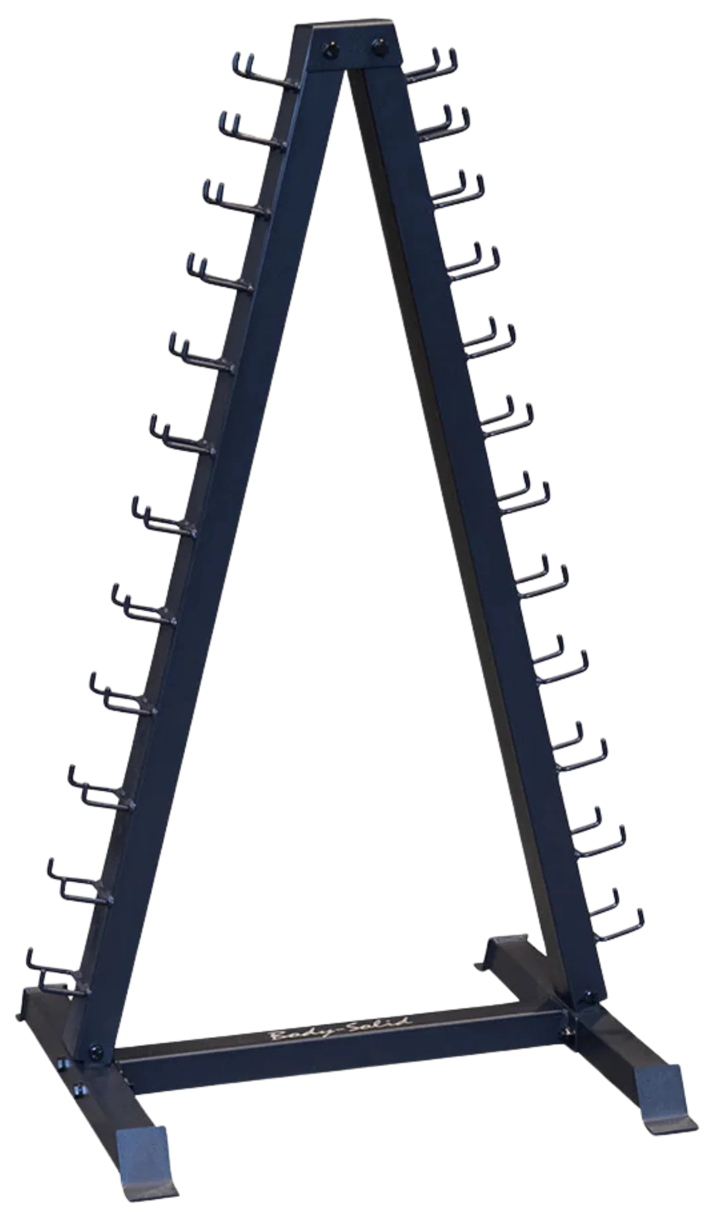 Body Solid GDR24B 12 Pair Vertical Dumbbell Rack - Angled View