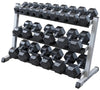 Body Solid GDR48B 3 Tier Horizontal 48" Dumbbell Rack (New)