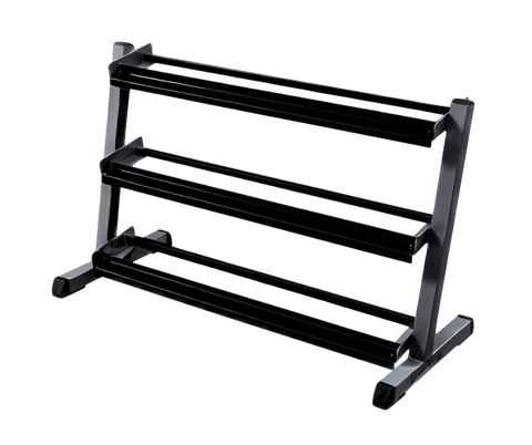Body Solid GDR48B 3 Tier Horizontal 48" Dumbbell Rack (New) Image