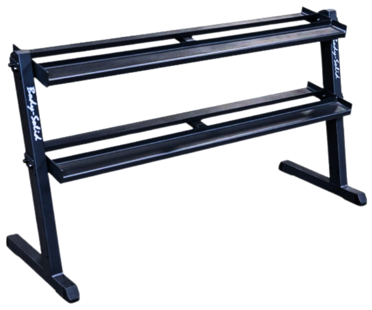 Angled Rack Dumbbells Body Solid GDR60B Pro Dumbbell Rack