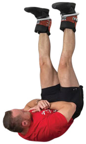 Body Solid GIB2R Inversion Boots - Red - Front Training View
