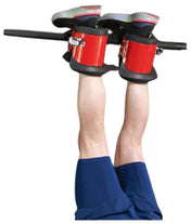 Body Solid GIB2R Inversion Boots - Red - Back Training View