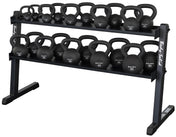 Body-Solid GKR60 Kettlebell Rack - Front View with Kettlebell
