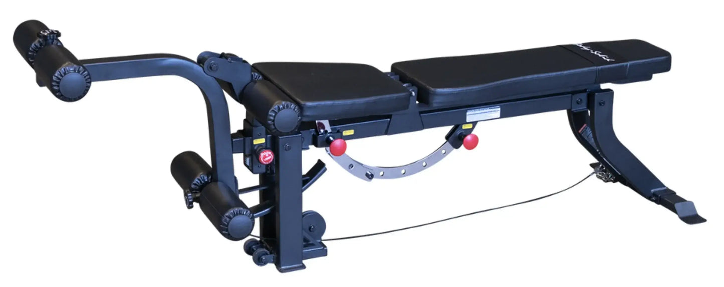 Body-Solid GLEG Adjustable Bench with Cabled Leg Developer (New)