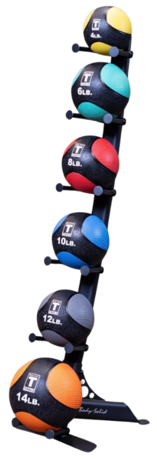 Body Solid GMR10B-PACK Medicine Ball Package w/Rack (New)