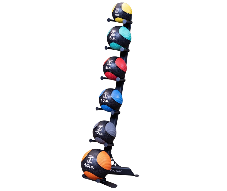 Body-Solid GMR10B-PACK Medicine Ball Package w/Rack