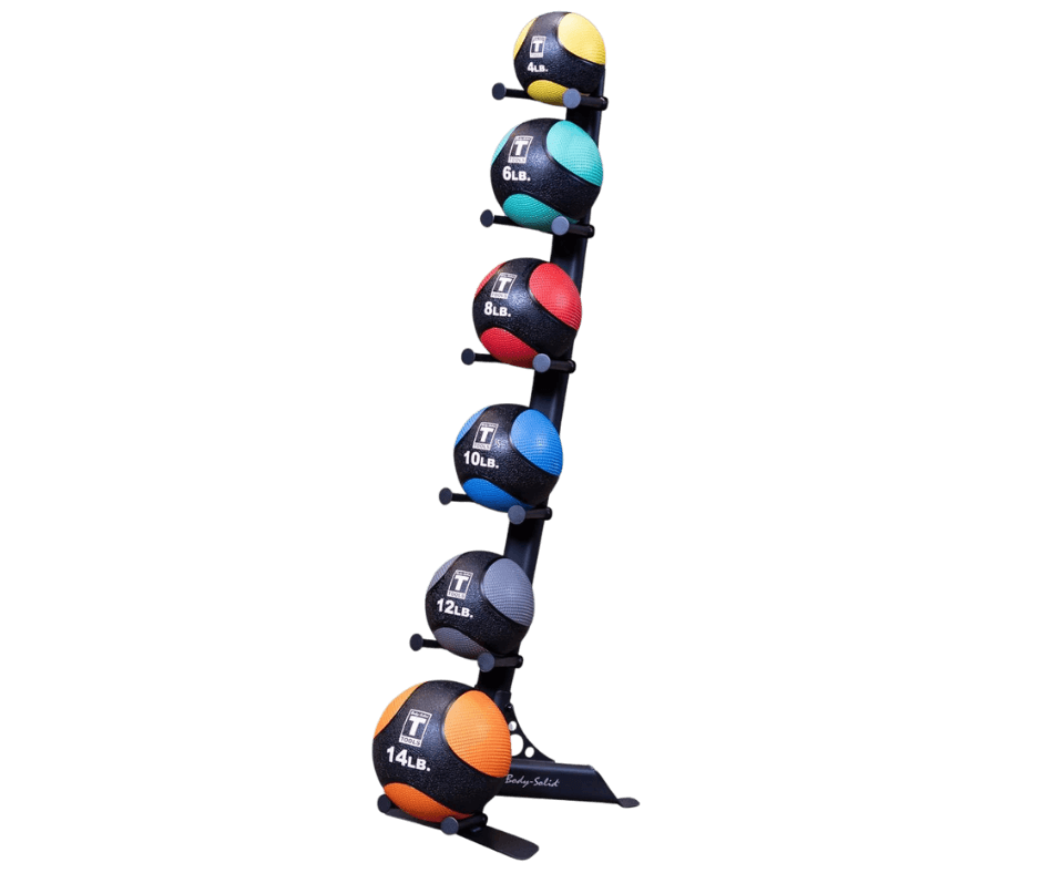 Body Solid GMR10B-PACK Medicine Ball Package w/Rack (New) Image
