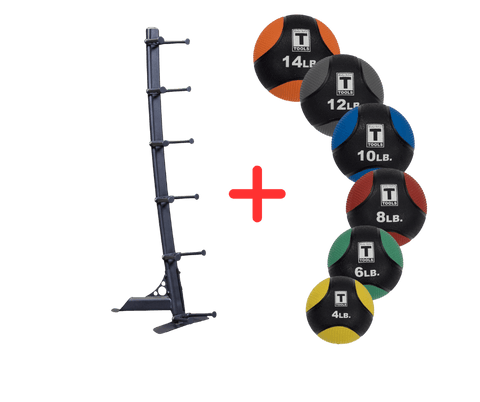 Body Solid GMR10B-PACK Medicine Ball Package w/Rack (New) Image 2