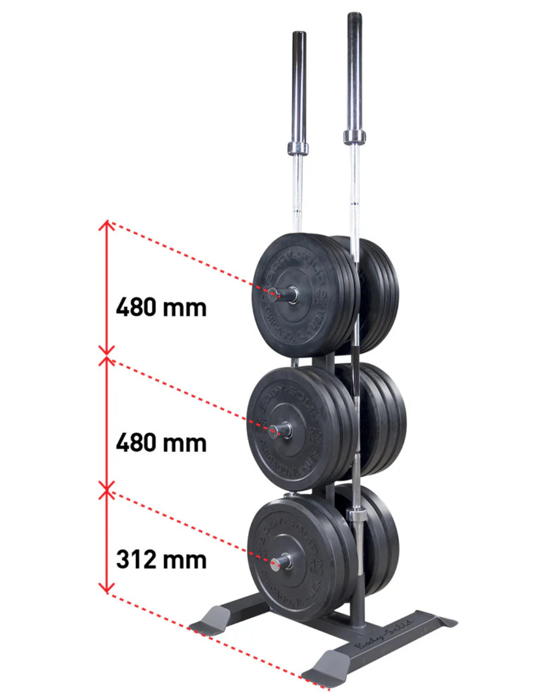 Body-Solid GWT56 Weight Tree (New)