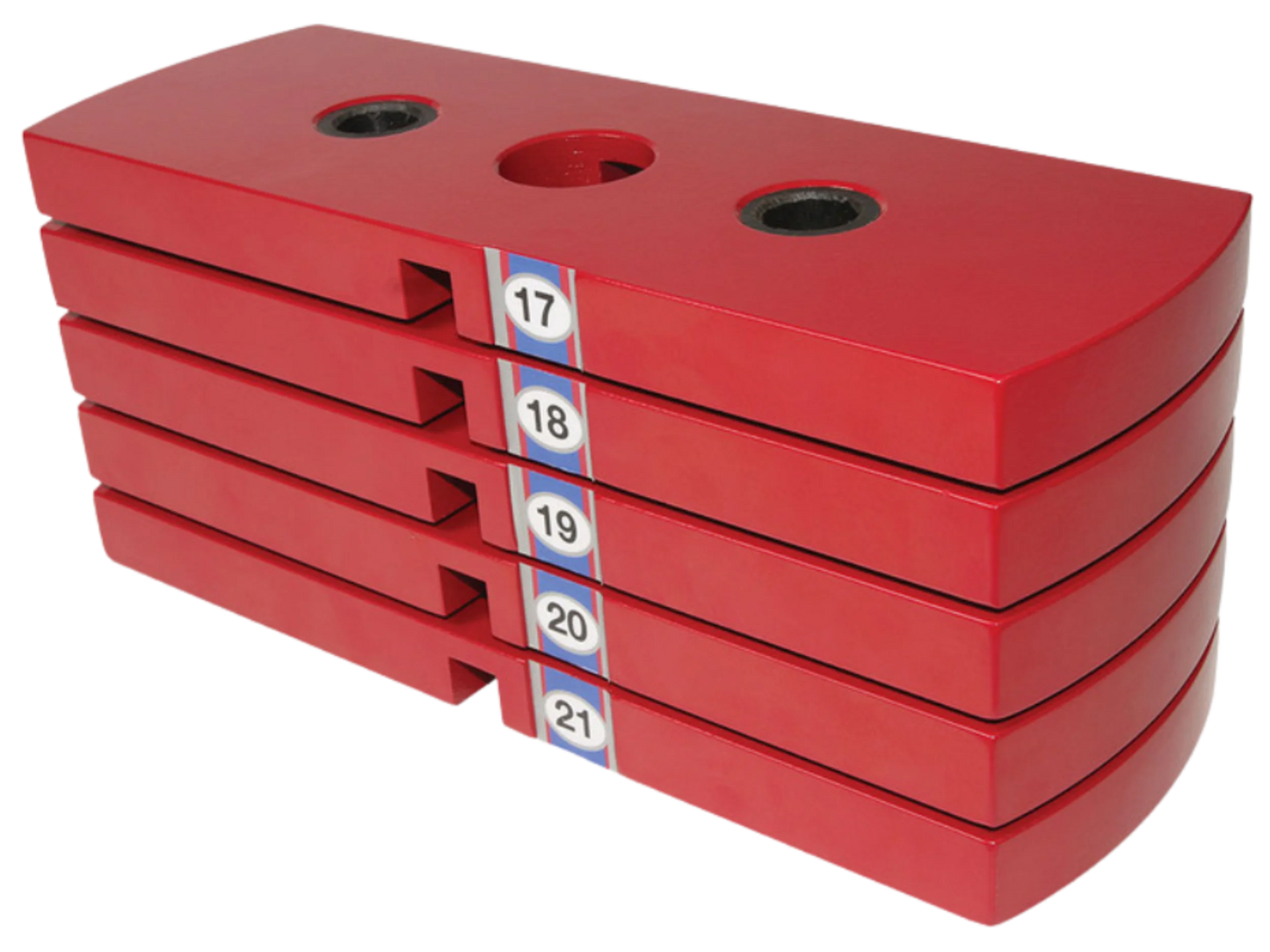 Body Solid HP50 Premium Red 50 lb Weight Stack Plate (New)