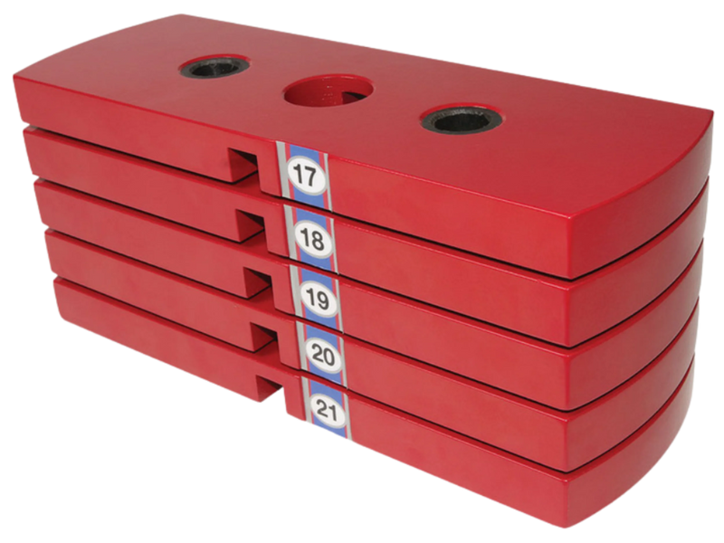 Body Solid HP50 Premium Red 50 lb Weight Stack Plate (New)