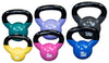 Body Solid KBVS70PACK Vinyl Coated Kettlebell Set 5-20 lb. with GDKR50 (New)