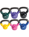 Body Solid KBVS70 Vinyl Coated Kettlebell Set 5-20 lb. (New)