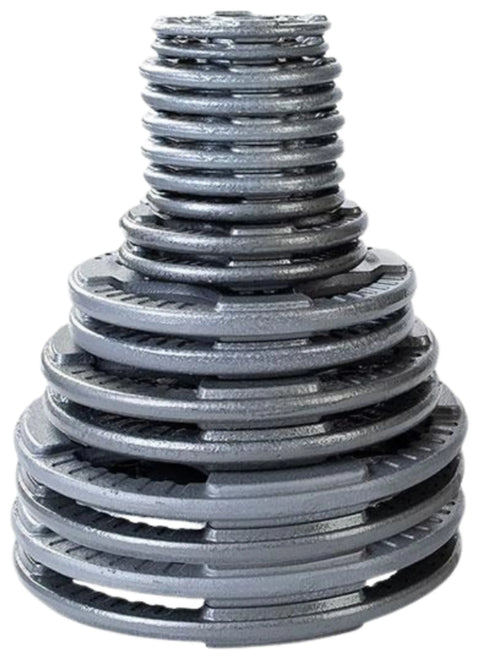 Body Solid OST355 Cast Iron Grip Plate Set - 355 lbs. (plates only) (New)