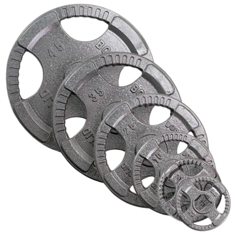 Body Solid OST355 Cast Iron Grip Plate Set - 355 lbs. (plates only) (New)