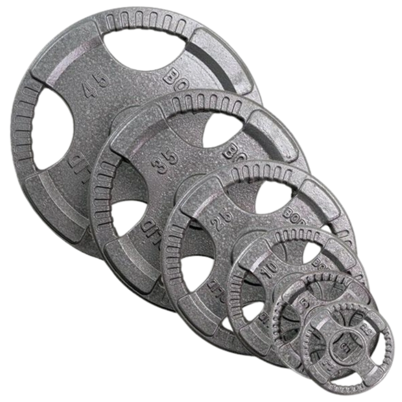 Body Solid OST355 Cast Iron Grip Plate Set - 355 lbs. (plates only) (New)