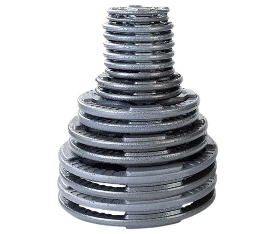 Body Solid OST355 Cast Iron Grip Plate Set - 355 lbs. (plates only) (New)