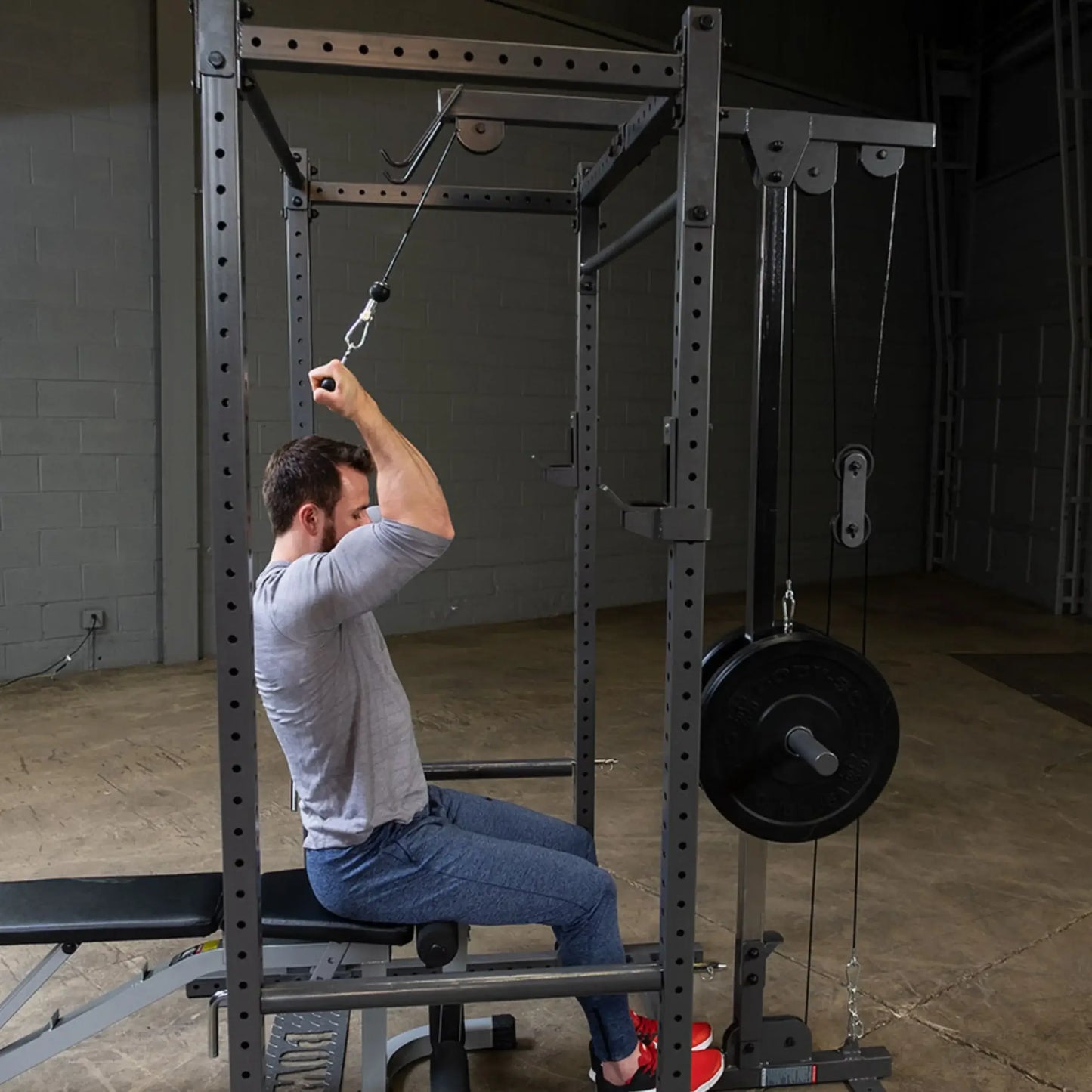 Body-Solid PLA1000 Powerline Power Rack Lat Attachment (New)