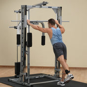 Body-Solid PLA144X Lat Attachment for Powerline Smith Machine - Front Training View