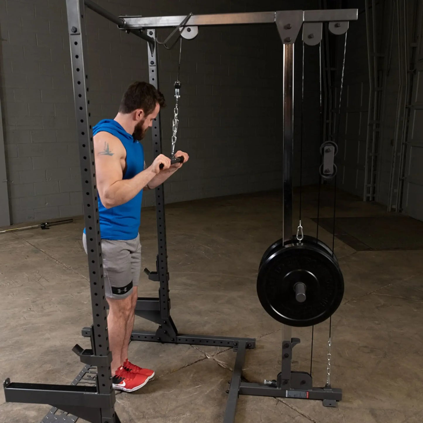 Body-Solid PLA500 Powerline Half Rack Lat Attachment (New)