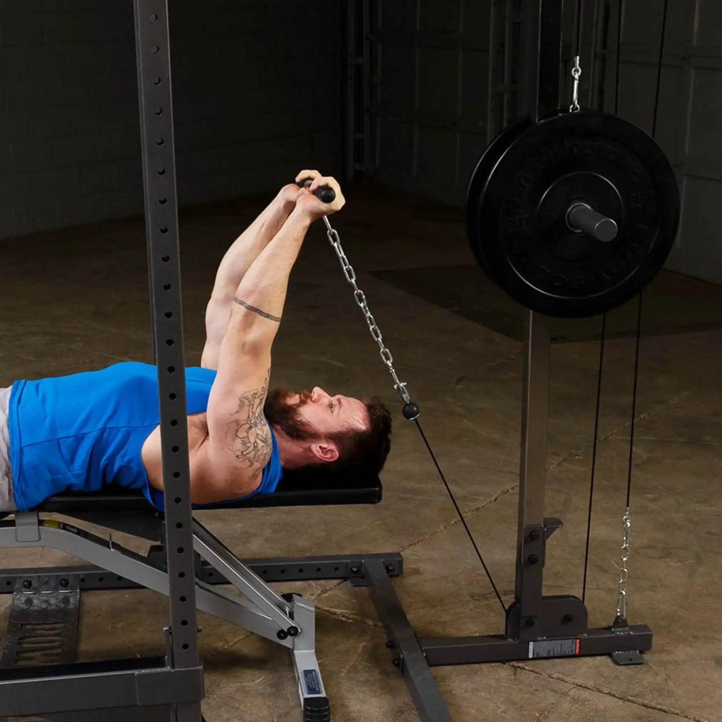 Body-Solid PLA500 Powerline Half Rack Lat Attachment (New)