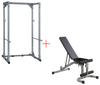 Body-Solid PPR200XP4 Powerline Power Rack w/Flat Incline Decline Bench (New)