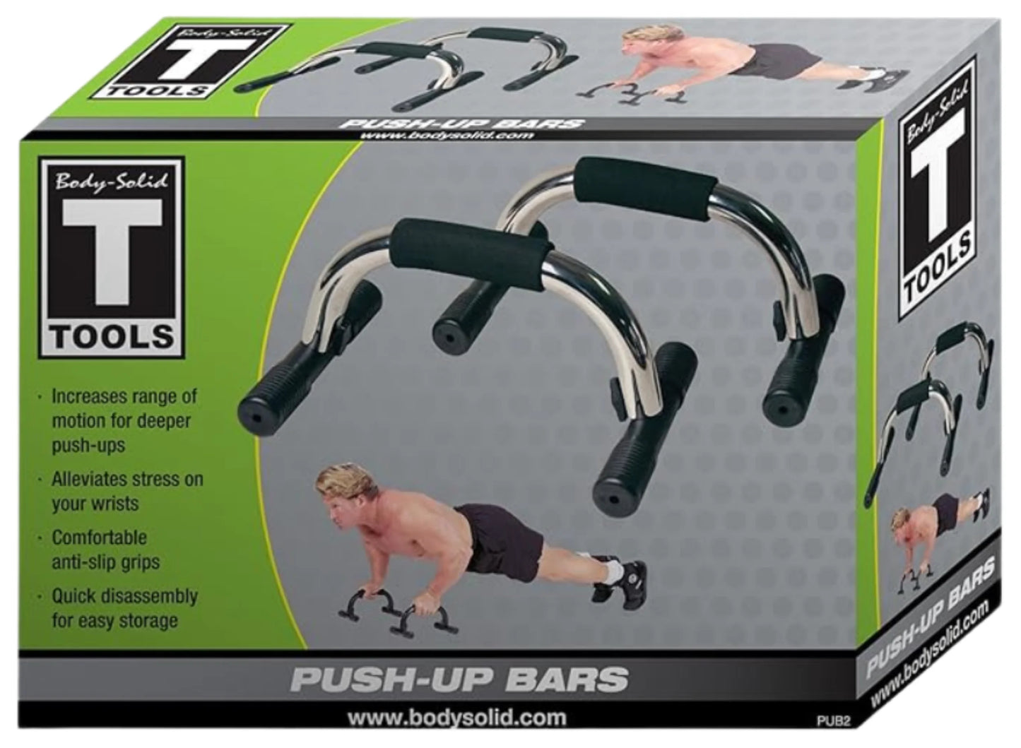 Body Solid PUB2 Push-Up Bars (New)